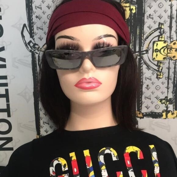 New Authentic Gucci GG0516S 002 Transparent Grey Square Silver Mirror Lens - Picture 7 of 13